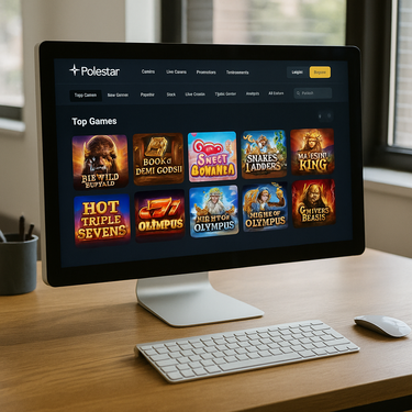 Polestar Casino - Desktop Platform Design - Slovenian Interface